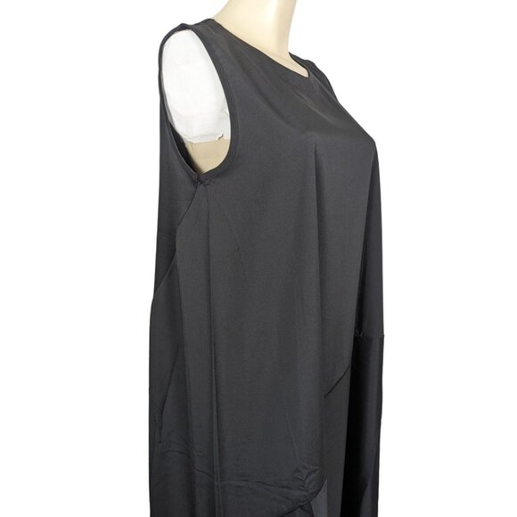 LOUISE OROP sleeveless minimalist casual trapezoid black‎ dress size S / M - Picture 5 of 16